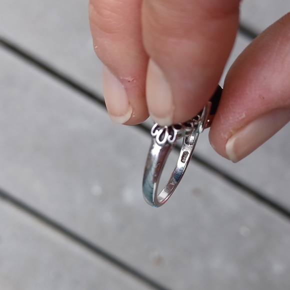 New Sterling Silver Onyx ring size 7 - Picture 5 of 9